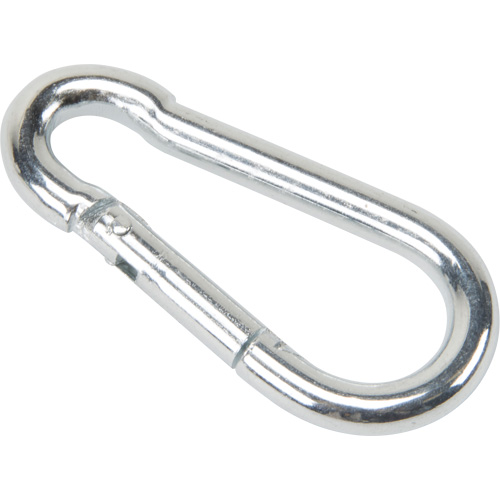 Mousqueton zingu&eacute;, 220 lb (0,11 tonne) Charge d'utilisation max., 3/16" Taille, 5/16" Oeil Absolute Business Supply