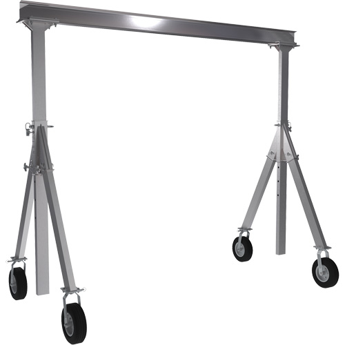 Grue-portique ajustable en aluminium, 10' lo, Capacit&eacute; 1500 lb (0,75 tonne) Absolute Business Supply