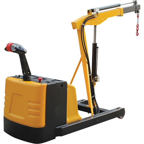 Electric Powered Floor Crane, 8.8' Lift, 1500 lbs. (0.75 tons), 44-1/4" Arm, 62-1/4" H Absolute Business Supply