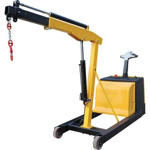 Electric Powered Floor Crane, 8.8' Lift, 1500 lbs. (0.75 tons), 44-1/4" Arm, 62-1/4" H Absolute Business Supply