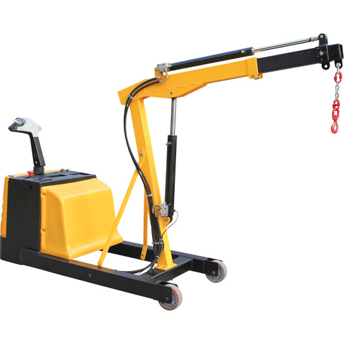 Electric Powered Floor Crane, 8.8' Lift, 1500 lbs. (0.75 tons), 44-1/4" Arm, 62-1/4" H Absolute Business Supply