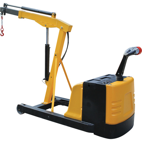 Electric Powered Floor Crane, 8.8' Lift, 1500 lbs. (0.75 tons), 44-1/4" Arm, 62-1/4" H Absolute Business Supply