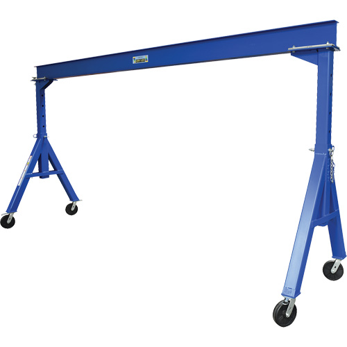Adjustable Height Gantry Crane, 15' L, 4000 lbs. (2 tons) Capacity Absolute Business Supply
