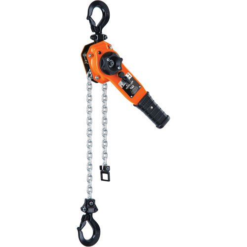 Series 653-A Ratchet Lever Hoist, 10' Lift, 1500 lbs. (0.75 tons) Capacity, Steel Chain Absolute Business Supply