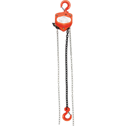 Chain Hoist, 20' Lift, 2000 lbs. (1 tons) Capacity, Alloy Steel Chain Absolute Business Supply