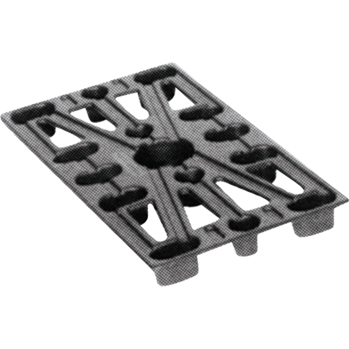 Plastic Pallets, 4-Way Entry, 24" L x 12" W x 1-1/2" H Absolute Business Supply