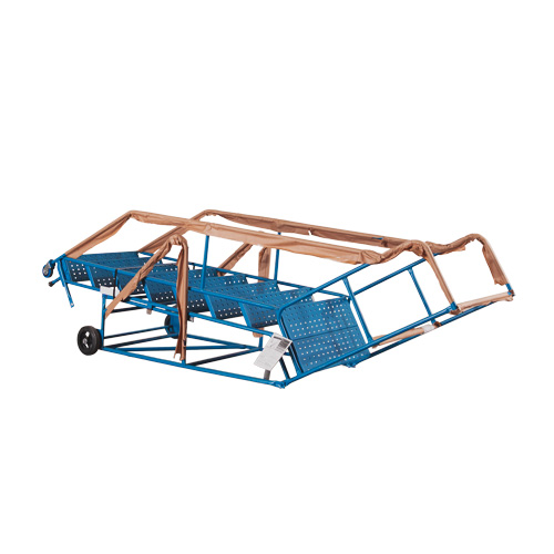 Escabeau roulant certifi&eacute; CSA avec marche verrouillable, 8 marches, Largeur de la marche 30", Hauteur de la plateforme 72", Acier Absolute Business Supply