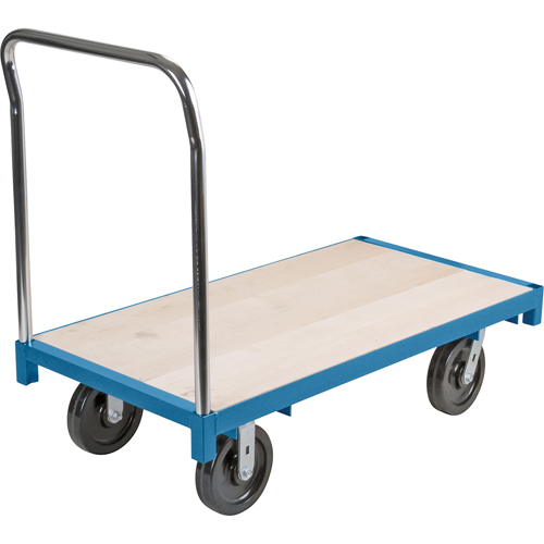 Heavy-Duty Platform Truck, 48" L x 24" W, 2500 lbs. Capacity, Nylon Casters Absolute Business Supply