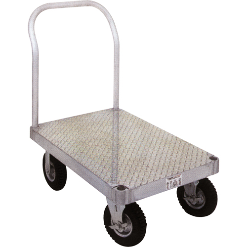 Diable en aluminium, 24" la x 36" lo, 2000 lb cap, Roues Caoutchouc Absolute Business Supply