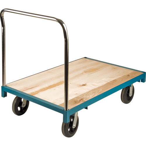 Heavy-Duty Platform Truck, 48" L x 30" W, 2000 lbs. Capacity, Rubber Casters Absolute Business Supply