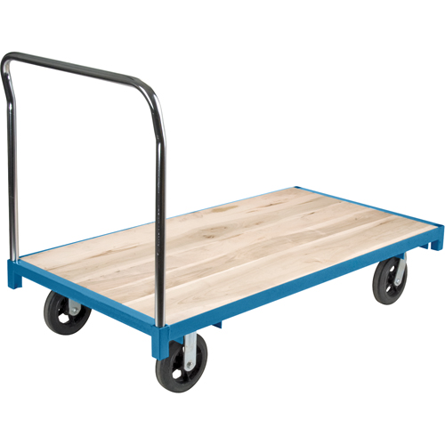 Heavy-Duty Platform Truck, 60" L x 30" W, 2000 lbs. Capacity, Rubber Casters Absolute Business Supply