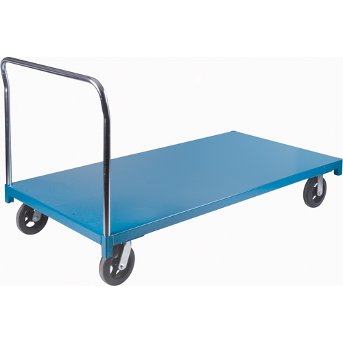 Chariot &agrave; plateforme robuste, 72" lo x 36" la x Capacit&eacute; 2000 lb, Roues en Caoutchouc Absolute Business Supply