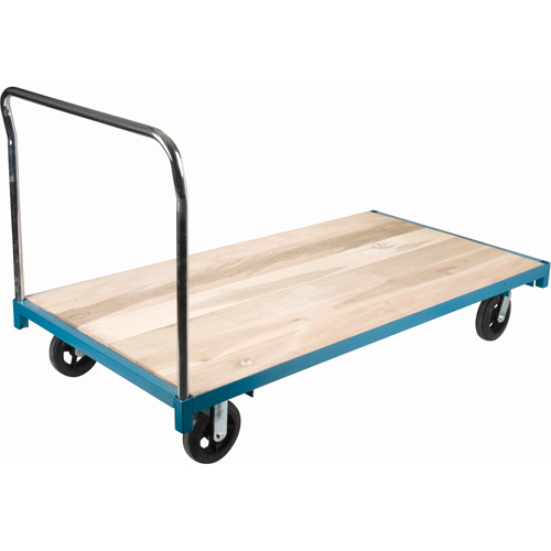 Chariot &agrave; plateforme robuste, 96" lo x 48" la, Capacit&eacute; de 2000 lb, Roues en Caoutchouc Absolute Business Supply