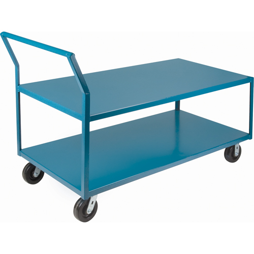 Chariots surbaiss&eacute;s robustes, 2 niveaux, 30" la x 60" p x 41" h, 2400 lb Cap Absolute Business Supply