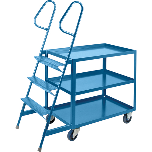 Chariots &agrave; cueillette, Acier, 24" la x 52" p, 3 tablettes, Capacit&eacute; 1200 lb Absolute Business Supply