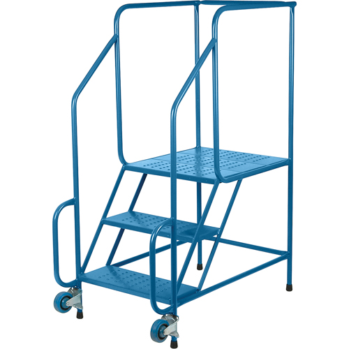 &eacute;chelles Tilt-N-Roll, Acier, 3 marches, Largeur 22", 24" p x 27" h marche pali&egrave;re Absolute Business Supply