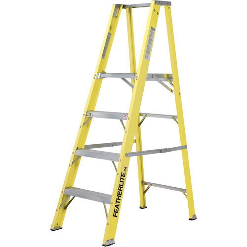 Industrial Heavy-Duty Platform Stepladders (6500 Series), 8', 300 lbs. Cap. Absolute Business Supply