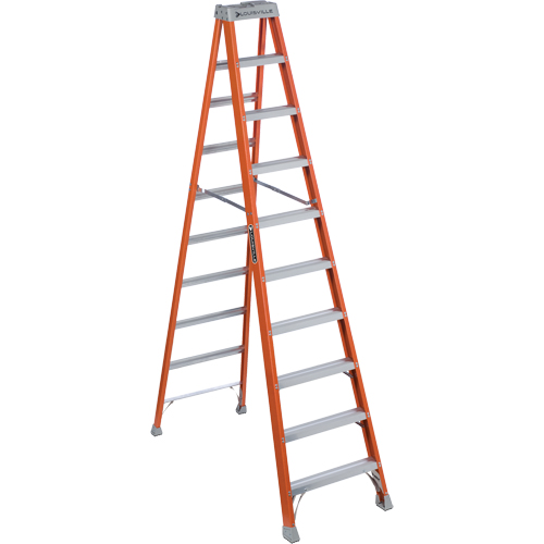 Industrial Heavy-Duty Stepladders, 10', Fibreglass, 300 lbs. Capacity, Type 1A Absolute Business Supply