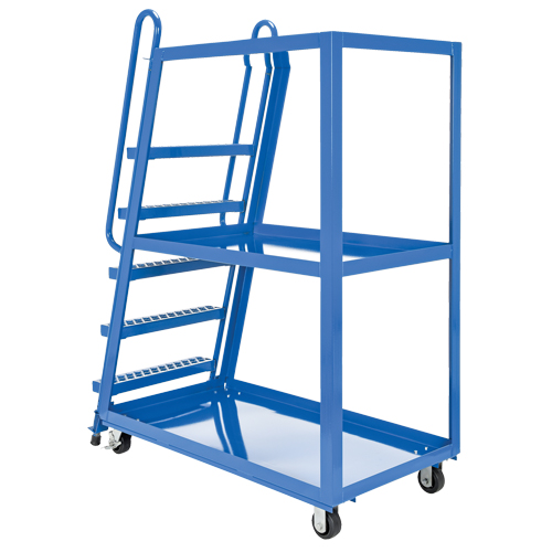 Chariot &agrave; cueillette, Acier, 27-7/8" la x 56-1/8" p, 3 tablettes, Capacit&eacute; 1000 lb Absolute Business Supply