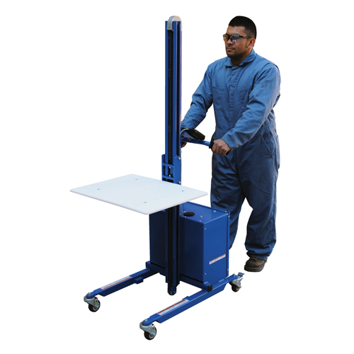 Quick Lift Platform Stacker, Electric Operated, 175 lbs. Capacity, 57" Max Lift Absolute Business Supply