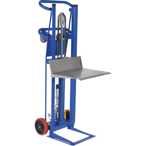 Hydra Lift Platform Stacker, Foot Pump Operated, 750 lbs. Capacity, 52" Max Lift Absolute Business Supply