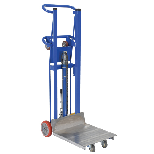 Hydra Lift Platform Stacker, Foot Pump Operated, 750 lbs. Capacity, 52" Max Lift Absolute Business Supply