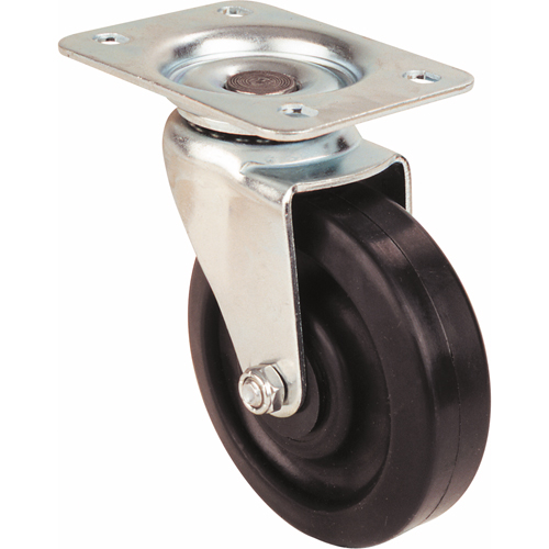 Light-Duty Caster, Swivel, 5" (127 mm), Polyolefin, 250 lbs. (113 kg.) Absolute Business Supply