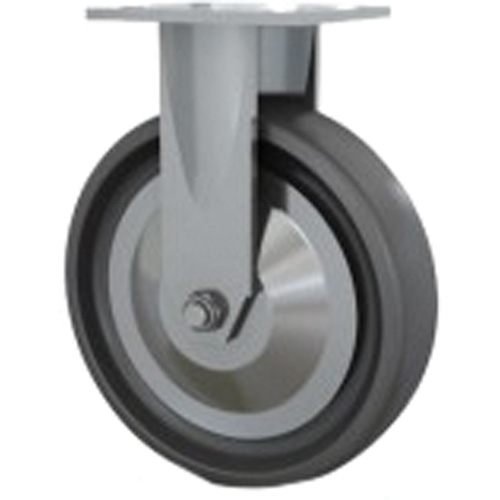 Heavy-Duty Caster, Rigid, 8" (203.2 mm), Solid Elastomer, 1000 lbs. (453.6 kg.) Absolute Business Supply
