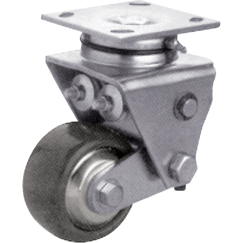 Heavy-Duty Caster, Swivel, 4" (101.6 mm), Solid Elastomer, 900 lbs. (408 kg.) Absolute Business Supply