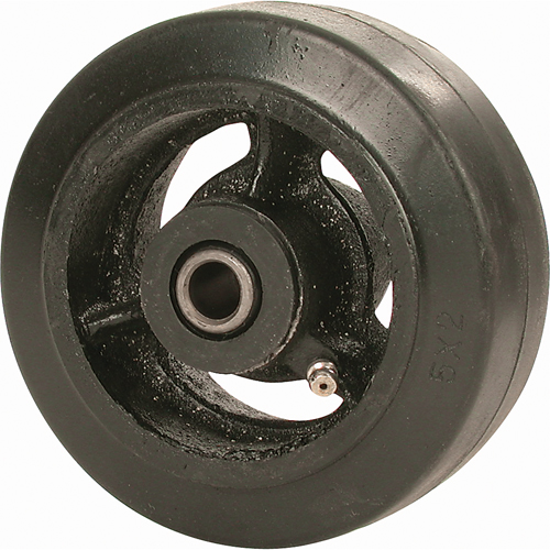 Roue en caoutchouc moul&eacute;, 6" (152 mm) dia. x 2" (51 mm) la, Capacit&eacute; de 550 lb (249 kg) Absolute Business Supply