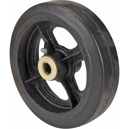 Roues en caoutchouc, 8" (203 mm) dia. x 2" (51 mm) la, Capacit&eacute; de 600 lb (272 kg) Absolute Business Supply