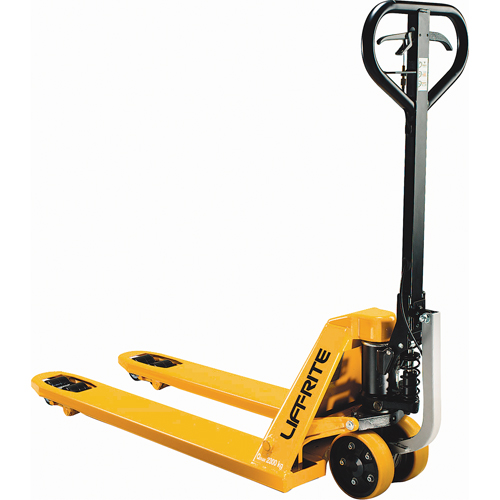 Power-Start Technology Pallet Trucks, Steel, 48" L x 27" W, 5000 lbs. Capacity Absolute Business Supply