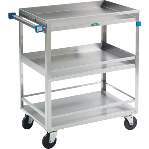 Chariots avec barres de retenue, 3 Tiers, 19" la x 34-3/4" h x 31" p, Capacit&eacute; 500 lb Absolute Business Supply