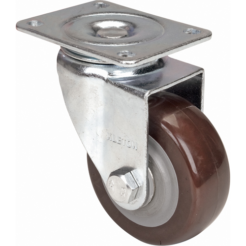 Roulette, Pivotant, 4" (101,6 mm), Polyur&eacute;thane, 440 lb (199,58 kg) Absolute Business Supply