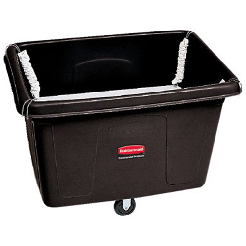 Chariot conteneur avec plateforme sur ressorts, Poly&eacute;thyl&egrave;ne, 44-1/16" lo x 31" la x 32-1/2" h, Volume 14 pi³, Capacit&eacute; 500 lb Absolute Business Supply