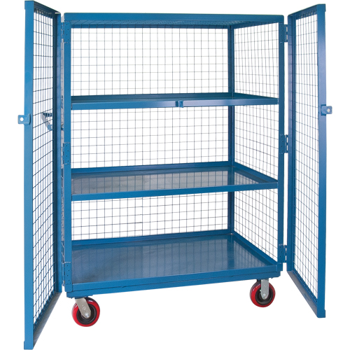 Wire Mesh Truck, 3 Tiers, 51" L x 32" W x 62.5" H, 2400 lbs. Cap. Absolute Business Supply