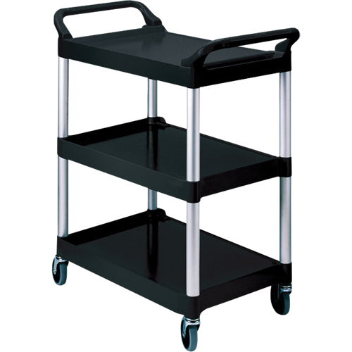 Chariot de service, 3 tiers, 19" x 38" x 34", Capacit&eacute; 200 lb Absolute Business Supply