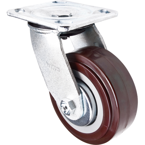 Roulette, Pivotant, 5" (127 mm), Polyur&eacute;thane, 650 lb (294 kg) Absolute Business Supply