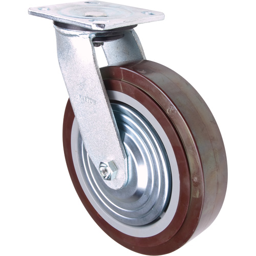 Roulette, Pivotant, 8" (203,2 mm), Polyur&eacute;thane, 1000 lb (453,6 kg) Absolute Business Supply