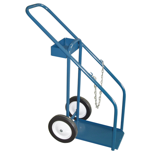 Gas Cylinder Carts, Semi-Pneumatic Wheels, 12" W x 16" L Base, 1000 lbs. Absolute Business Supply