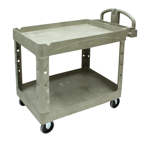 Chariot utilitaire robuste - 4520-88, 2 tiers, 25-1/4" x 39" x 44", Capacit&eacute; 500 lb Absolute Business Supply