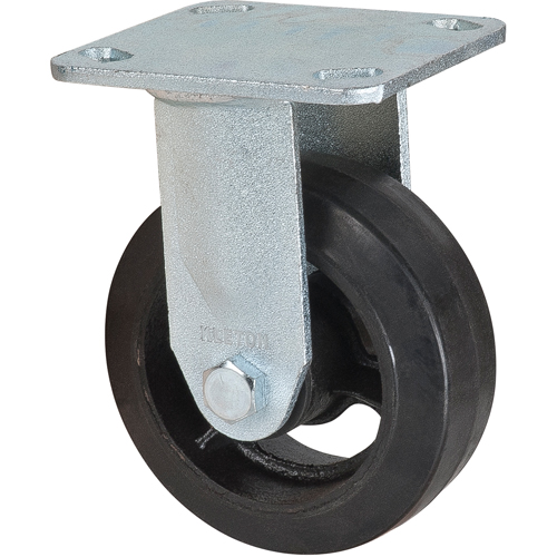 Mold-on Caster, Rigid, 5" (127 mm), Rubber, 440 lbs. (199 kg.) Absolute Business Supply