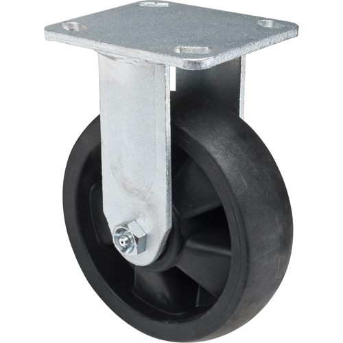 Roulettes haute temp&eacute;rature, Fixe, 6" (152,4 mm), Nylon, 880 lb (399 kg) Absolute Business Supply