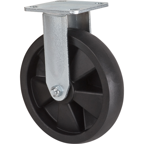 Hi-Temp Caster, Rigid, 8" (203.2 mm), Nylon, 1000 lbs. (453 kg.) Absolute Business Supply