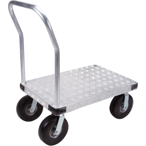 Chariots &agrave; plateforme en aluminium, 24" la x 36" lo, 1200 lb cap, Roues Anticrevaison Absolute Business Supply