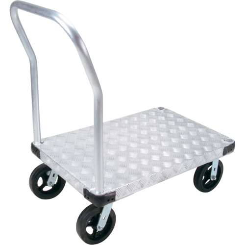 Chariots &agrave; plateforme en aluminium, 24" la x 36" lo, 2000 lb cap, Roues Caoutchouc moul&eacute; Absolute Business Supply