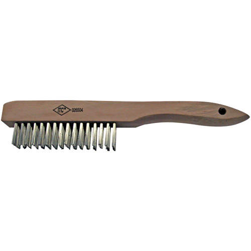 Scratch Brush, Stainless Steel, 4 x 16 Wire Rows Absolute Business Supply
