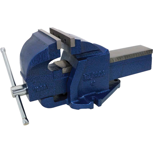 Cast Ductile Iron Bench Vise, 6" Jaw Width, 3-3/4" Throat Depth Absolute Business Supply