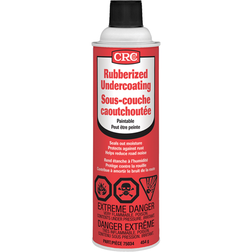 Rubberized Spray Undercoating, 16 oz./454 g/473 ml, Aerosol Can, Black Absolute Business Supply