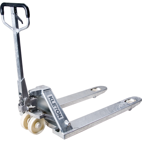 Manual Pallet Truck, Galvanized, 48" L x 27" W, 5500 lbs. Capacity Absolute Business Supply